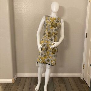 Liberty Of London For Target Sunflower Sleeveless Sheath Dress Size 6